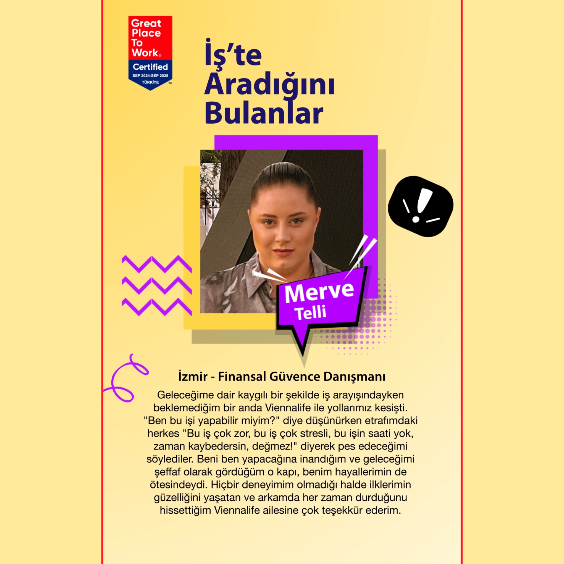 İş'te Aradığını Bulanlar - Merve Telli